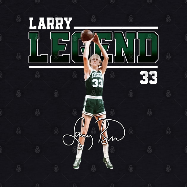 Larry Bird Legend Air Bird Basketball Signature Vintage Retro 80s 90s Bootleg Rap Style by CarDE